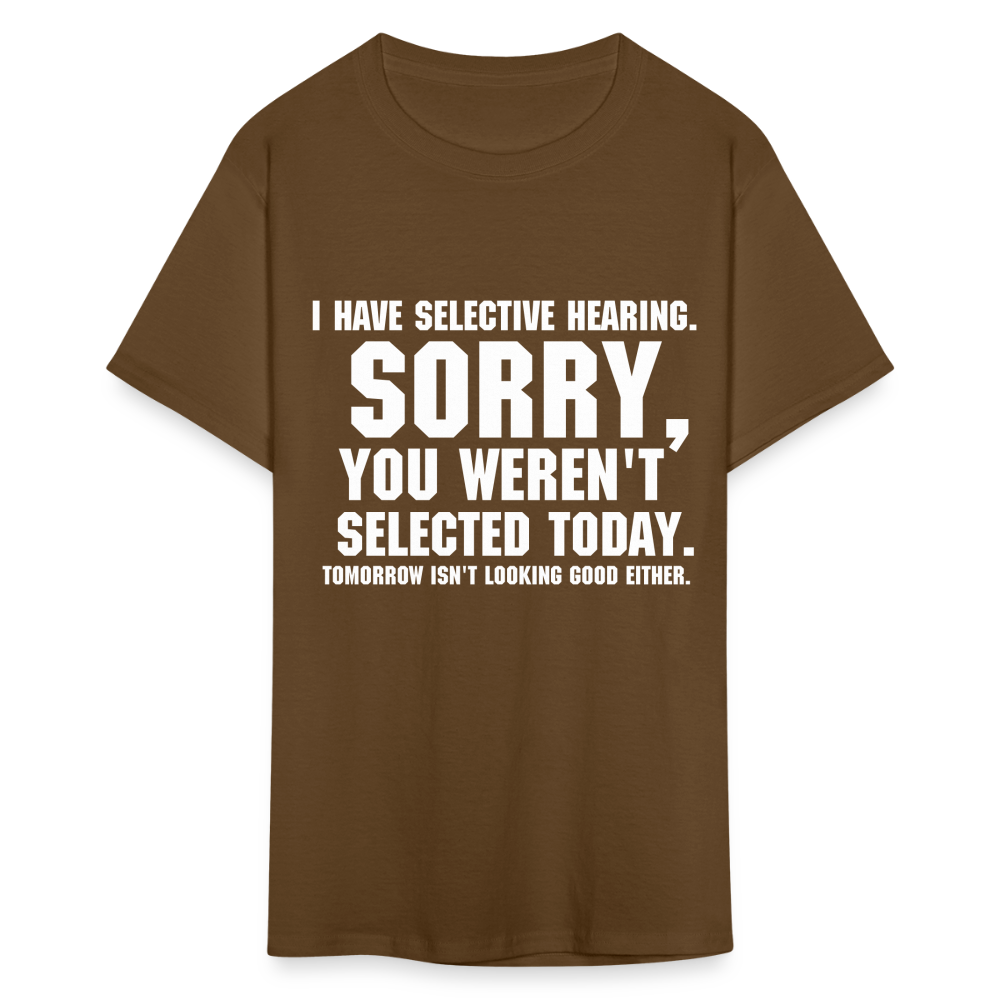 Selective Hearing T-Shirt - brown