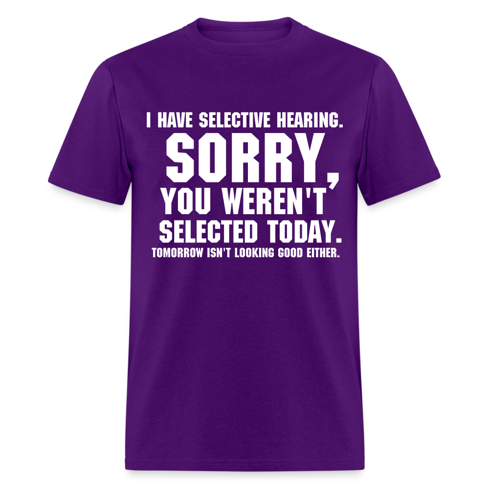 Selective Hearing T-Shirt - purple