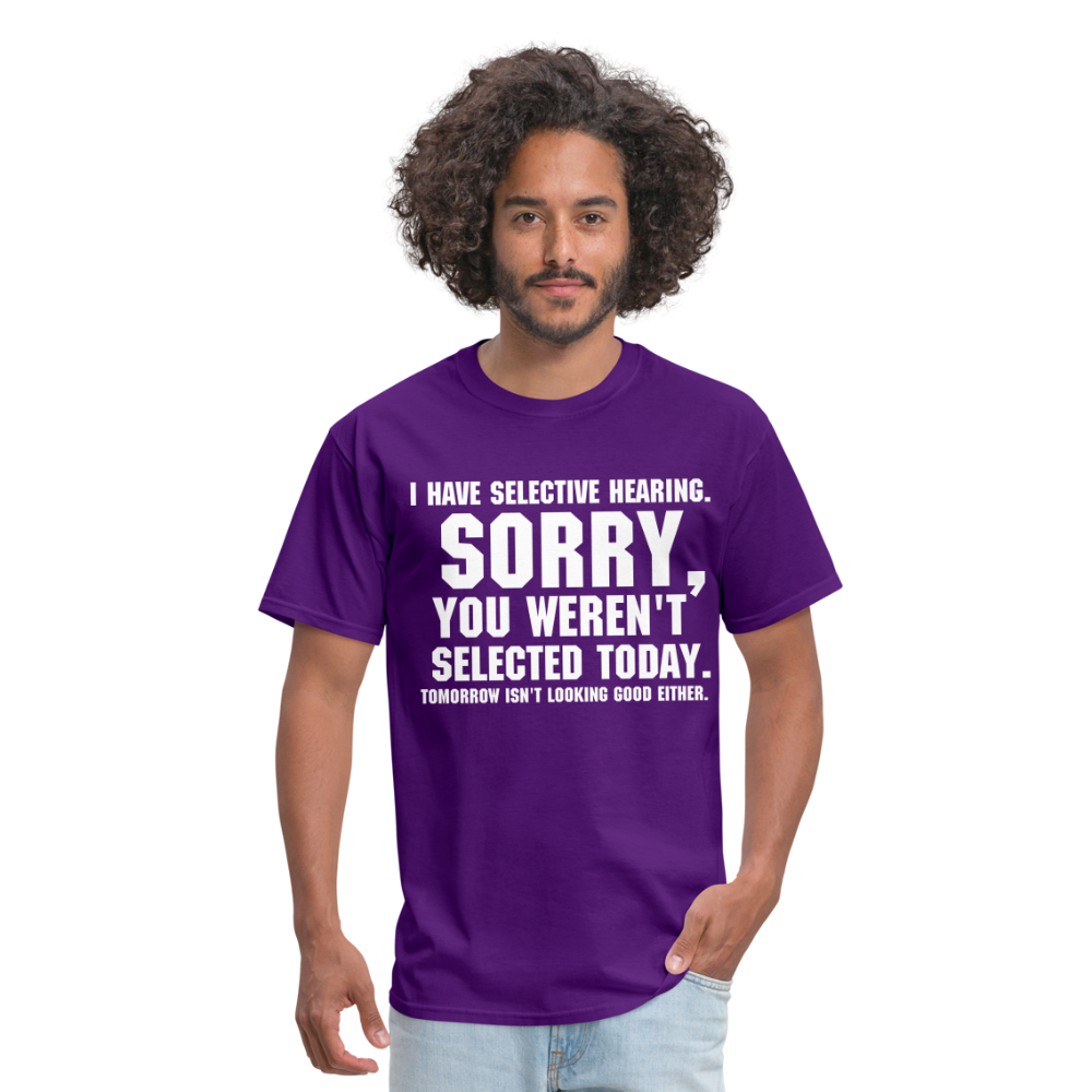 Selective Hearing T-Shirt - purple