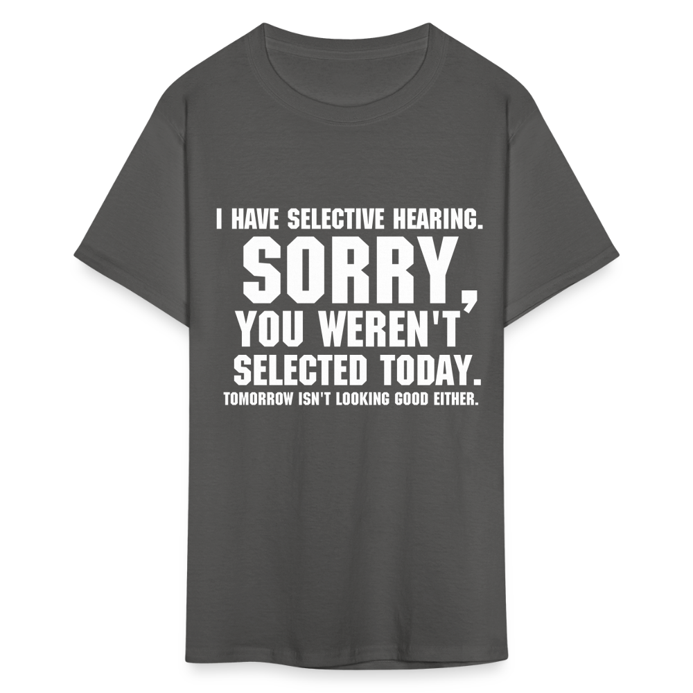 Selective Hearing T-Shirt - charcoal