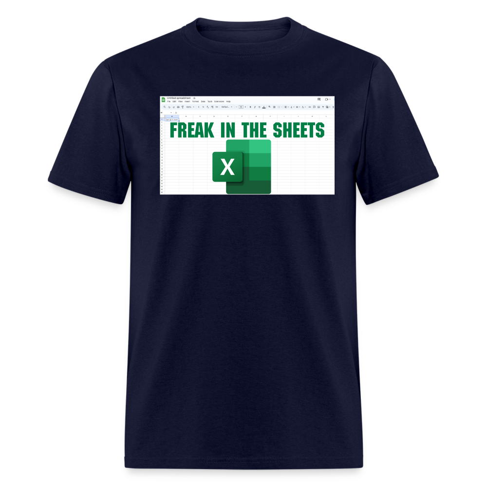 Freak in The Sheets T-Shirt - navy