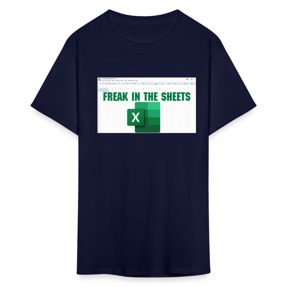 Freak in The Sheets T-Shirt - navy