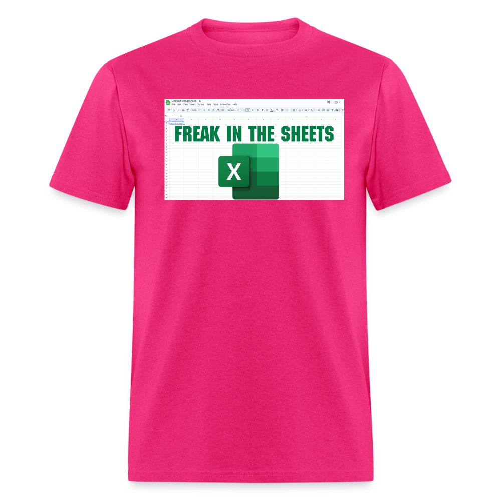Freak in The Sheets T-Shirt - fuchsia