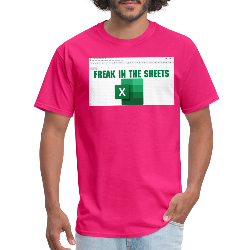 Freak in The Sheets T-Shirt - fuchsia