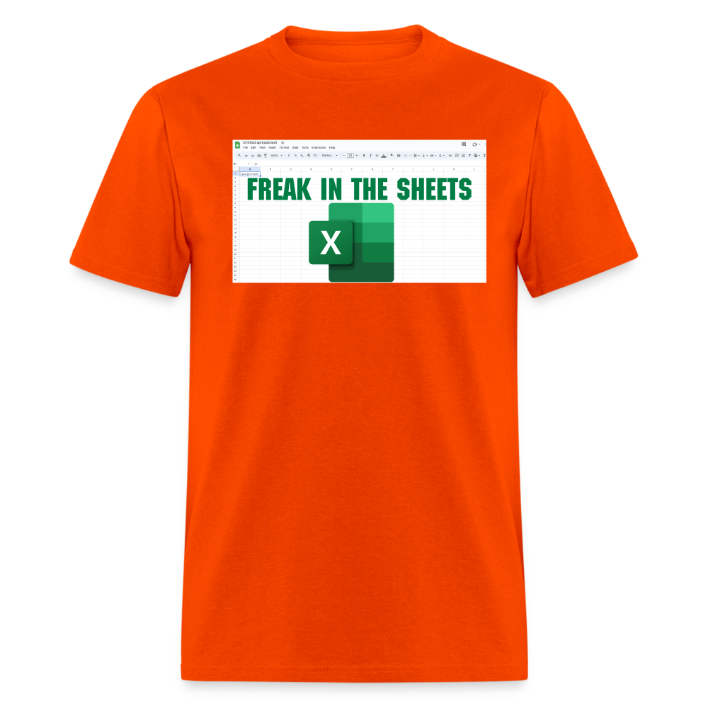 Freak in The Sheets T-Shirt - orange