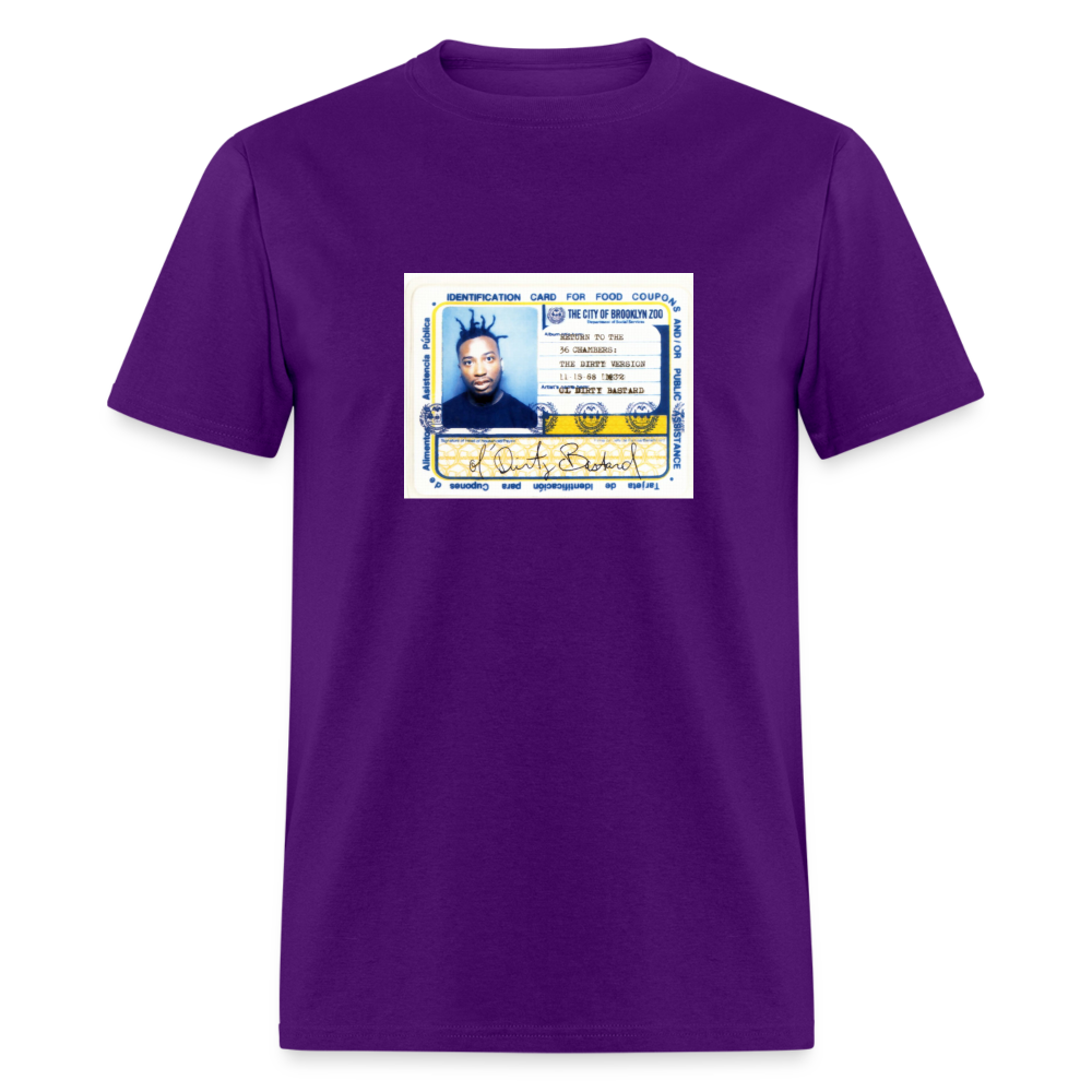 Ol' Dirty Bastard Food Stamp T-Shirt - purple