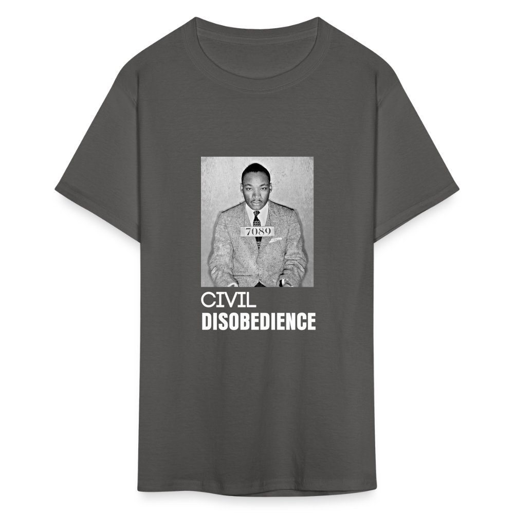 MLK Mugshot T-Shirt - charcoal