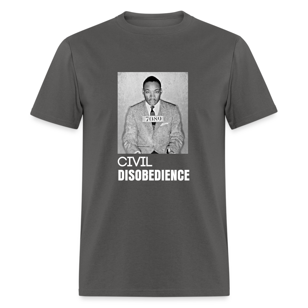 MLK Mugshot T-Shirt - charcoal