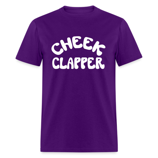 Cheek Clapper  T-Shirt - purple