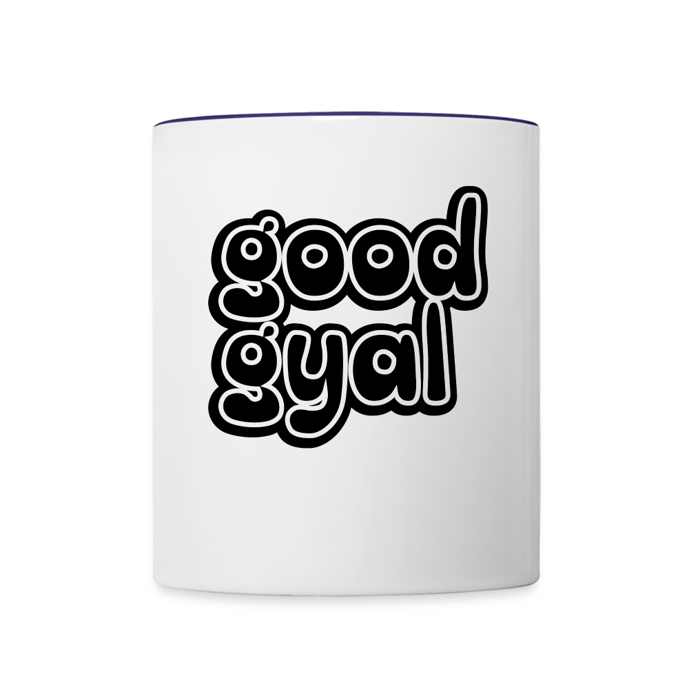 Good Gyal Coffee Mug - white/cobalt blue