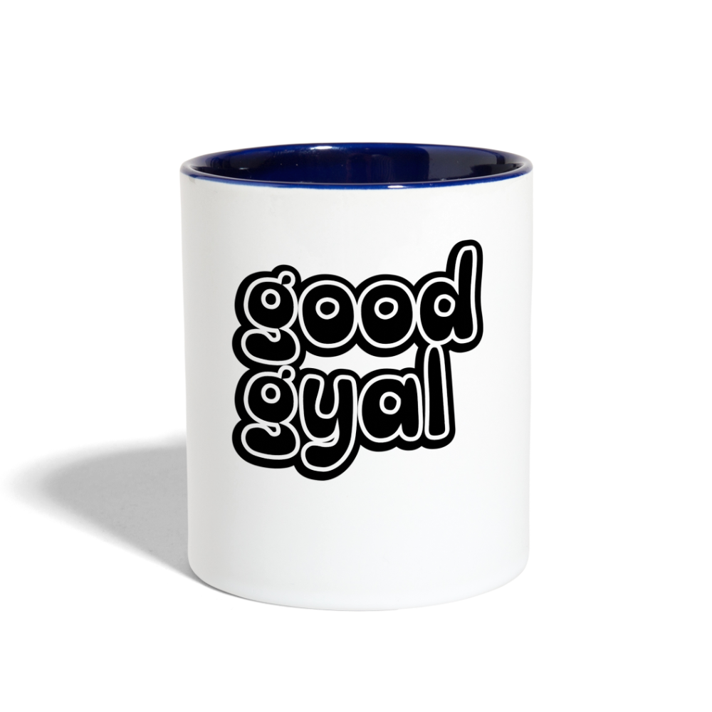 Good Gyal Coffee Mug - white/cobalt blue