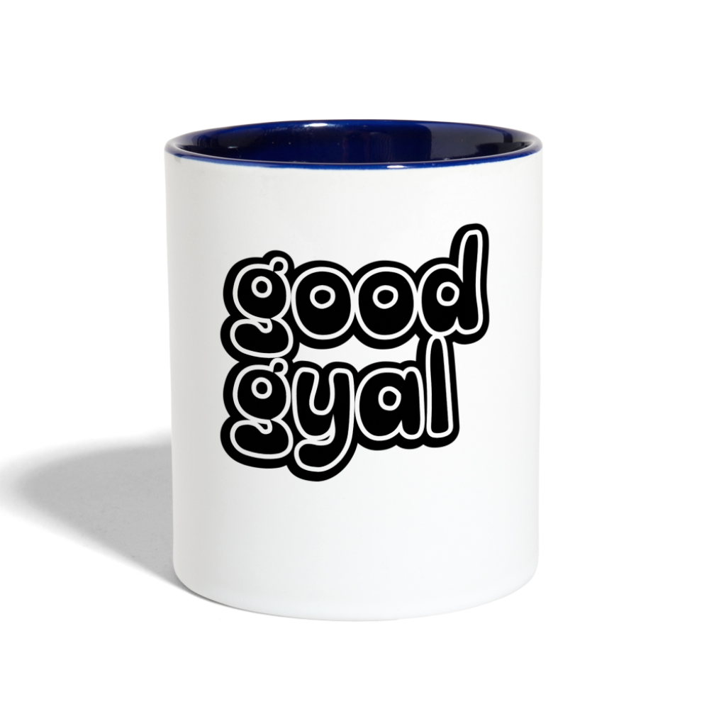 Good Gyal Coffee Mug - white/cobalt blue