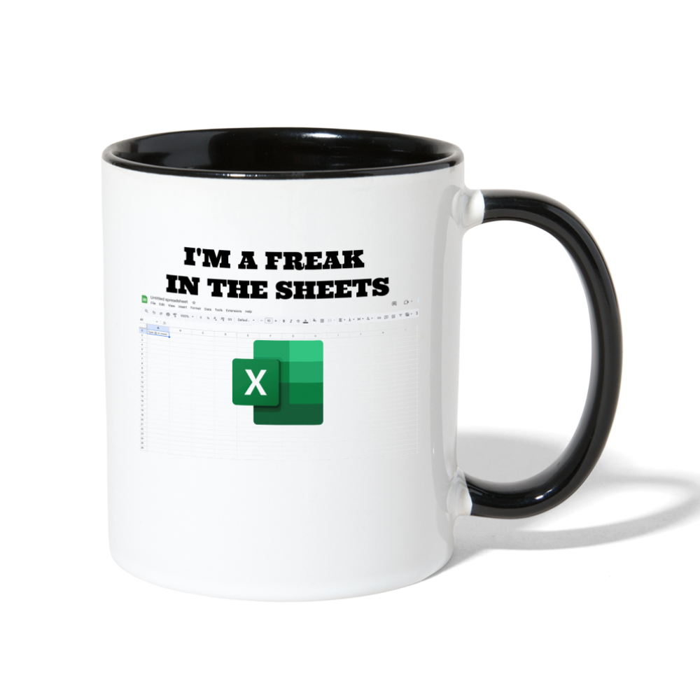Freak in the Sheets Coffee Mug - white/black