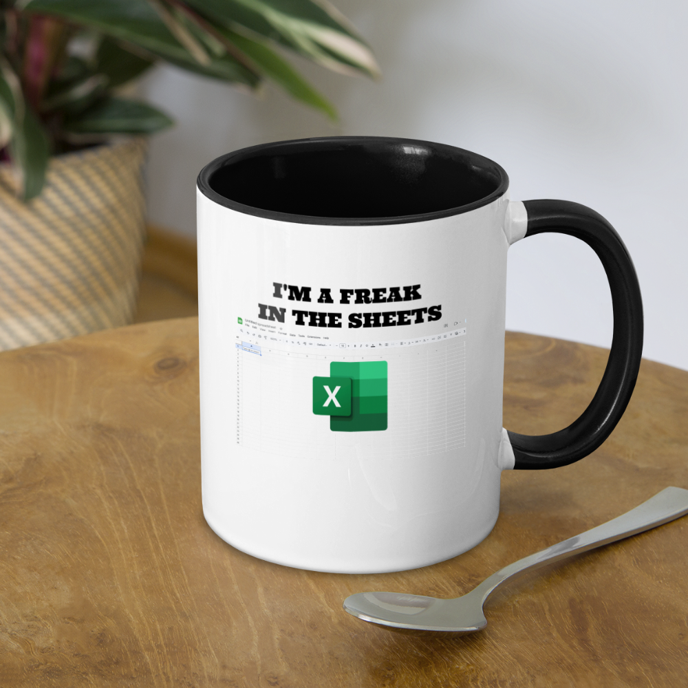 Freak in the Sheets Coffee Mug - white/black