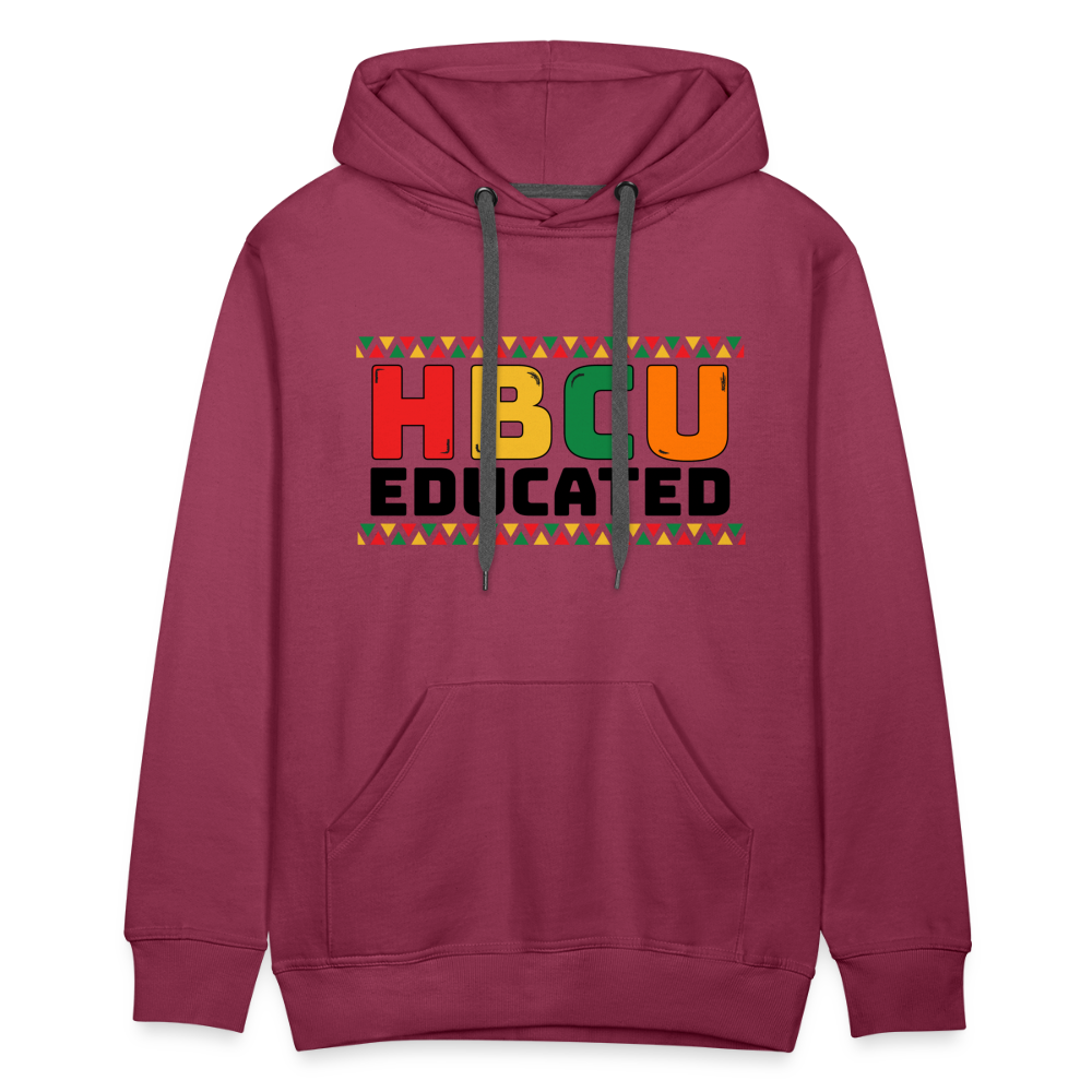 HBCU Educated Hoodie - burgundy