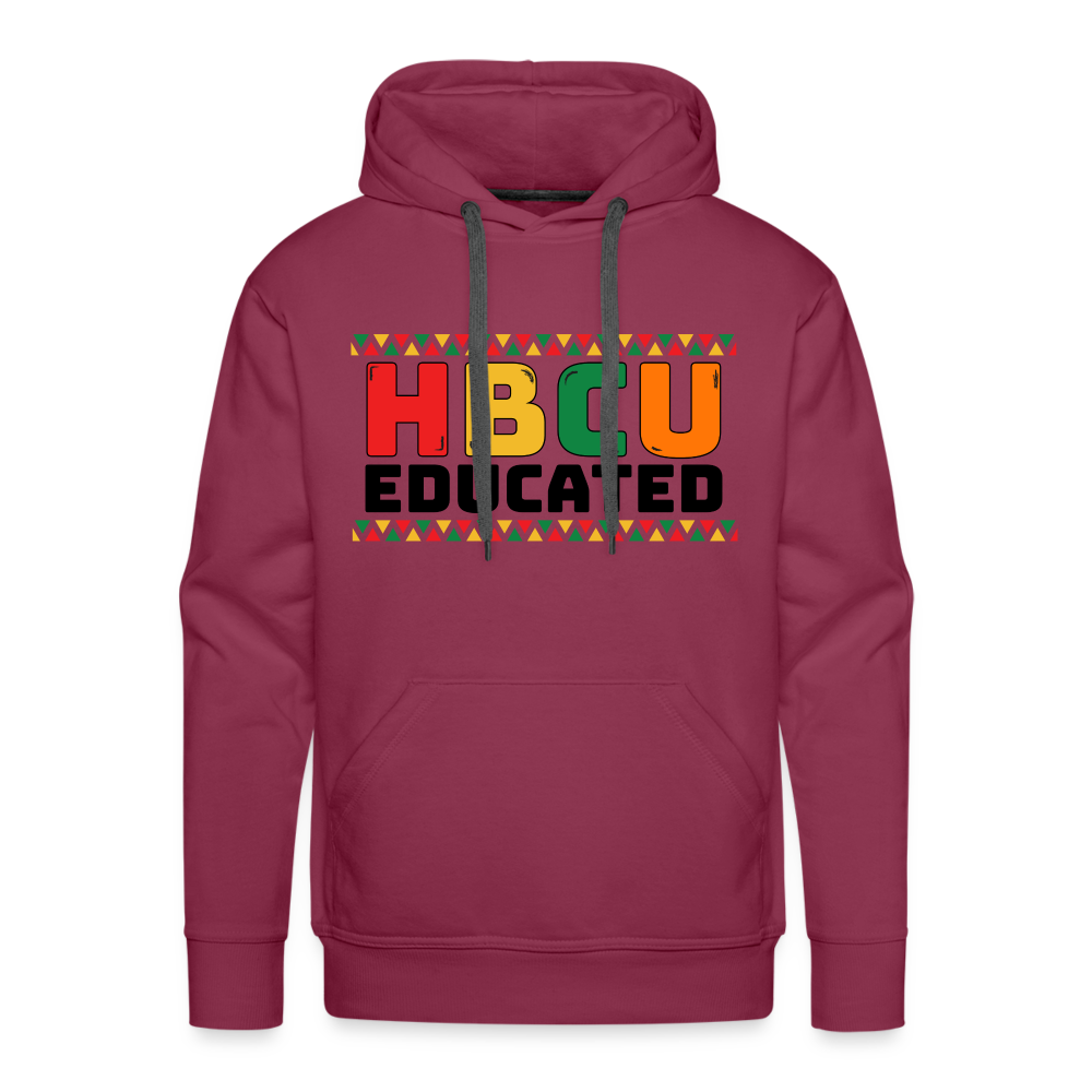 HBCU Educated Hoodie - burgundy