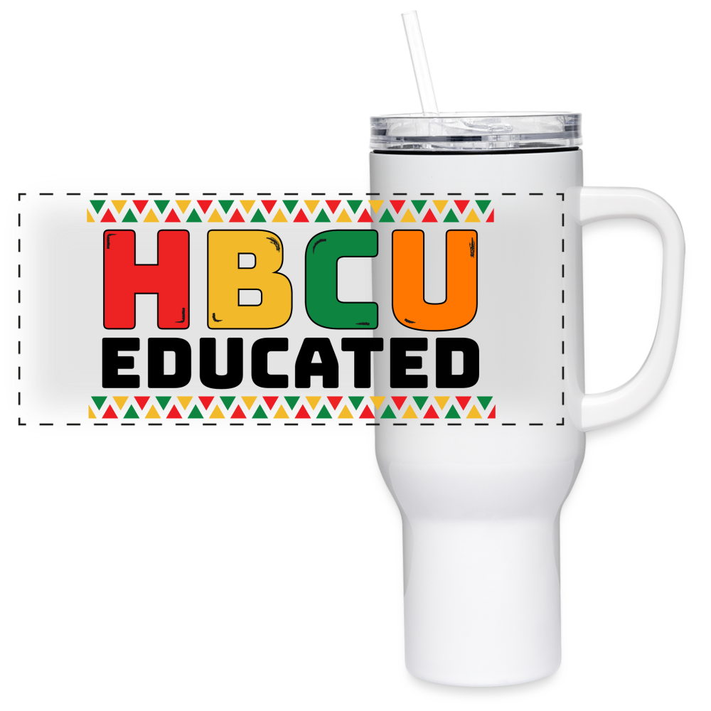HBCU 40 oz Travel Tumbler - white