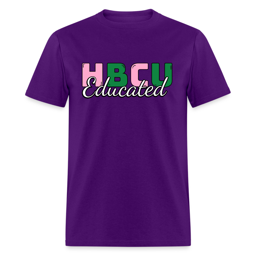 HBCU Educated AKA T-Shirt - purple