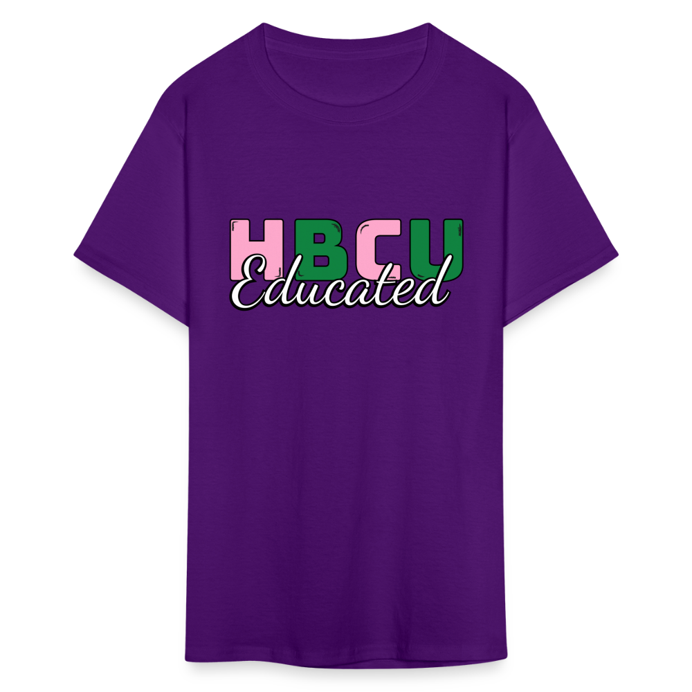 HBCU Educated AKA T-Shirt - purple