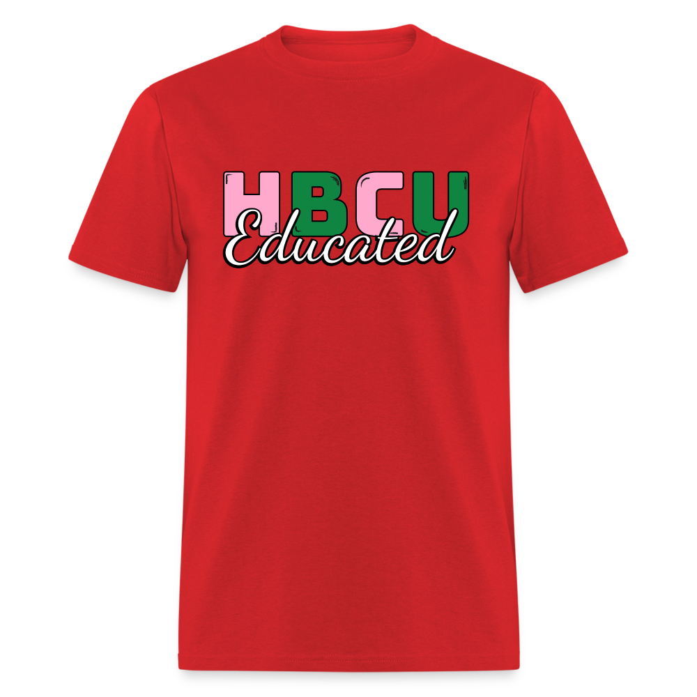 HBCU Educated AKA T-Shirt - red