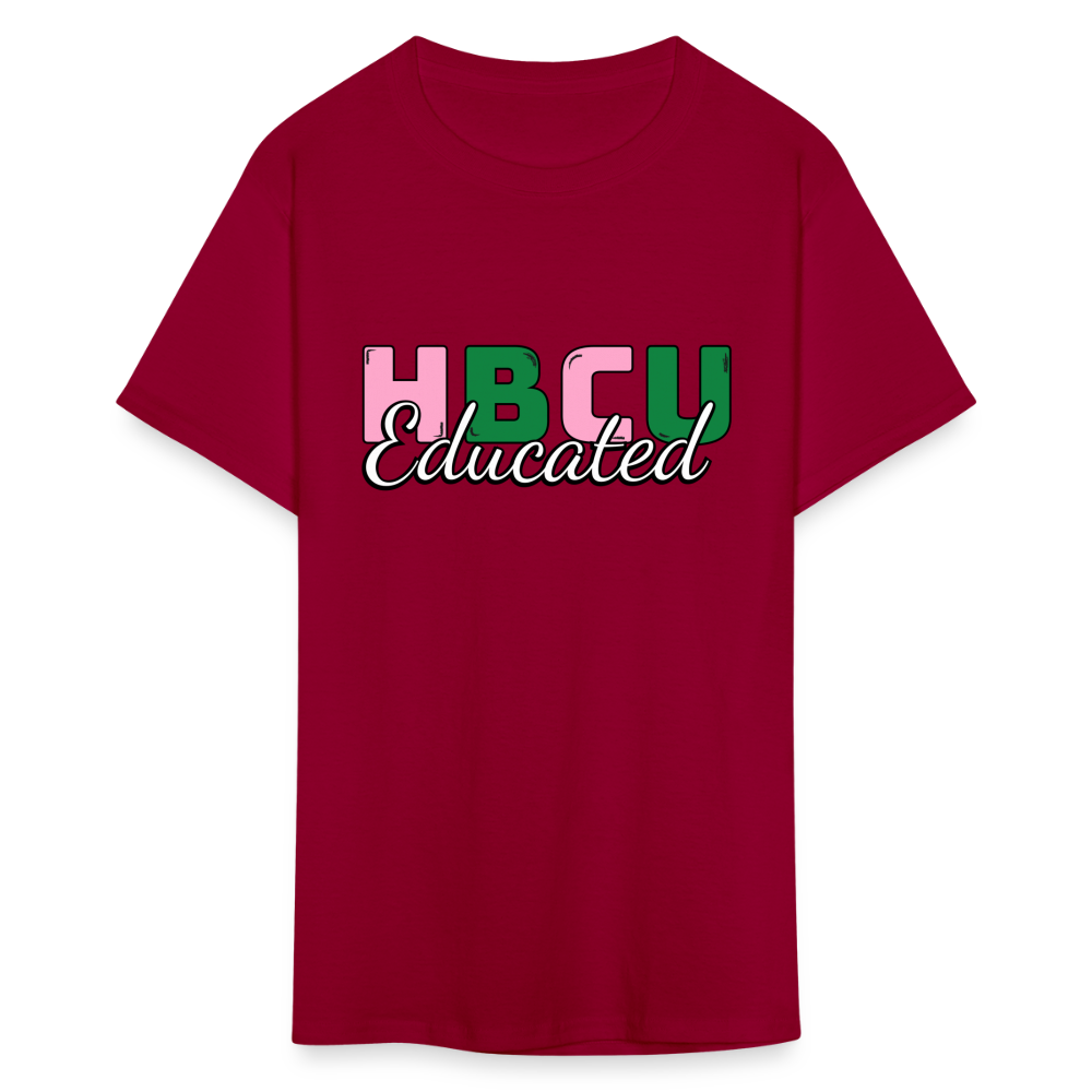 HBCU Educated AKA T-Shirt - dark red
