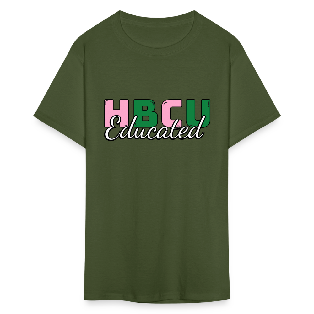 HBCU Educated AKA T-Shirt - military green
