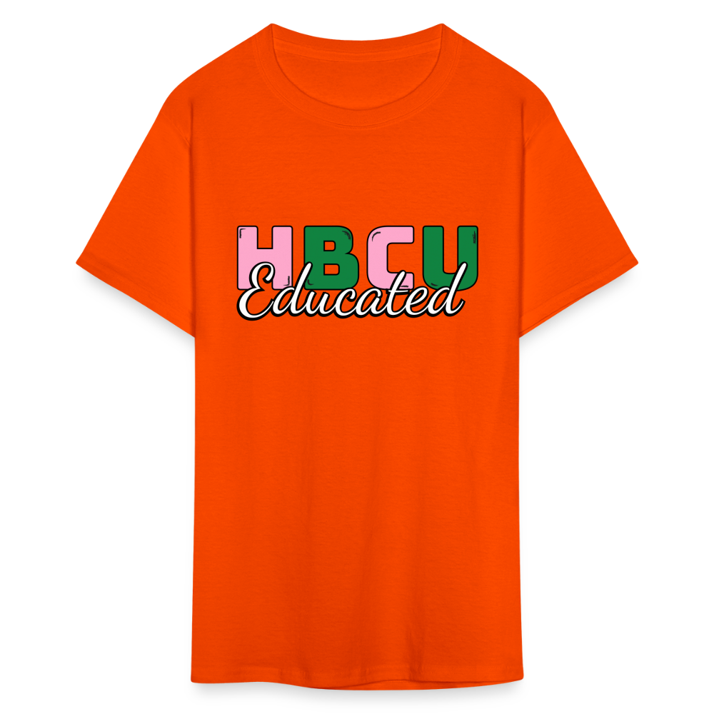 HBCU Educated AKA T-Shirt - orange