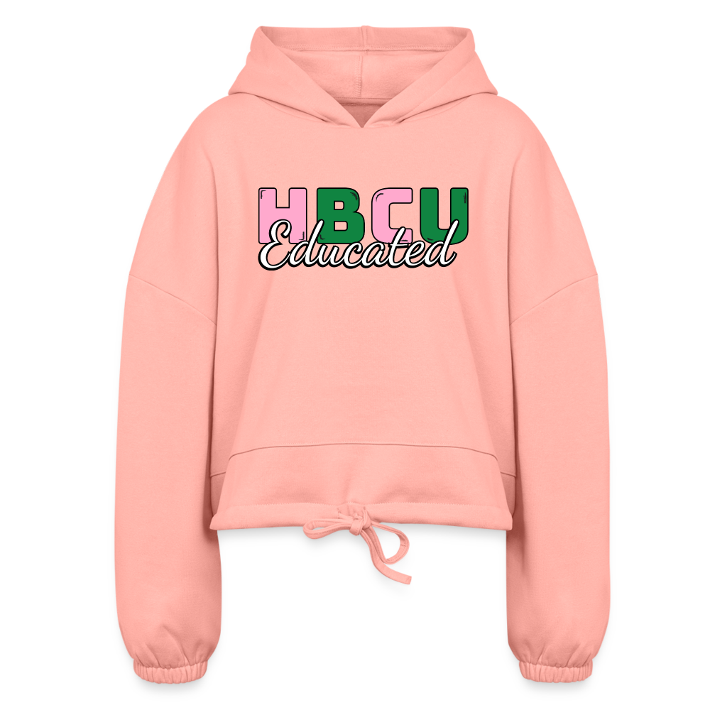 HBCU AKA Women’s Cropped Hoodie - light pink