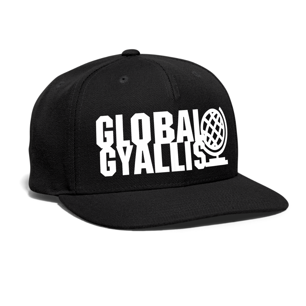Global Gyallis Snapback Baseball Cap - black