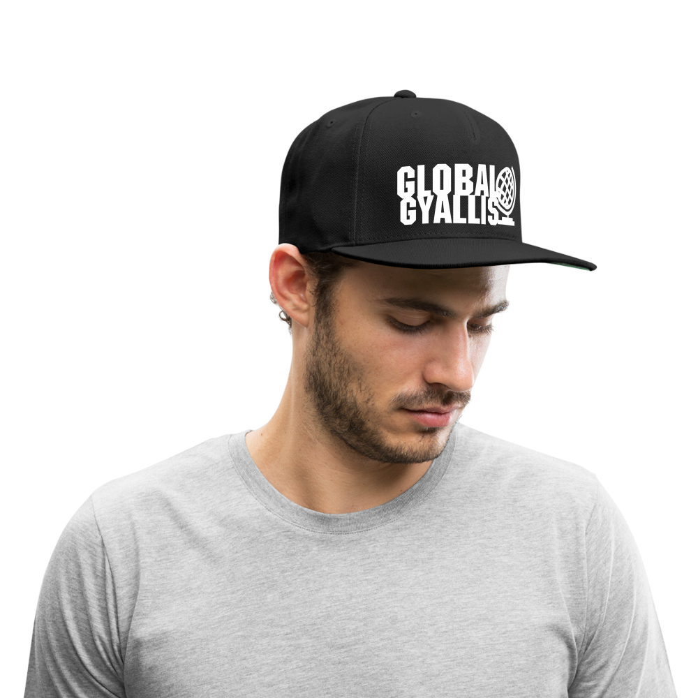 Global Gyallis Snapback Baseball Cap - black