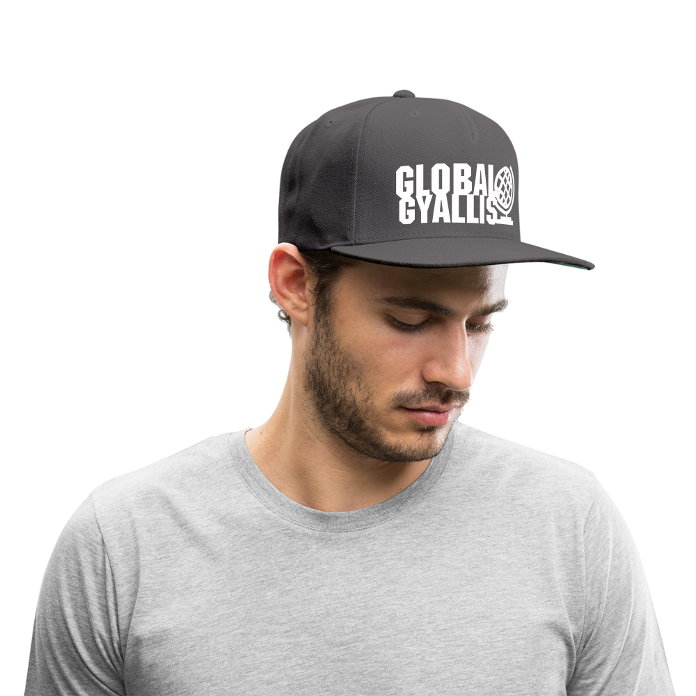 Global Gyallis Snapback Baseball Cap - dark grey