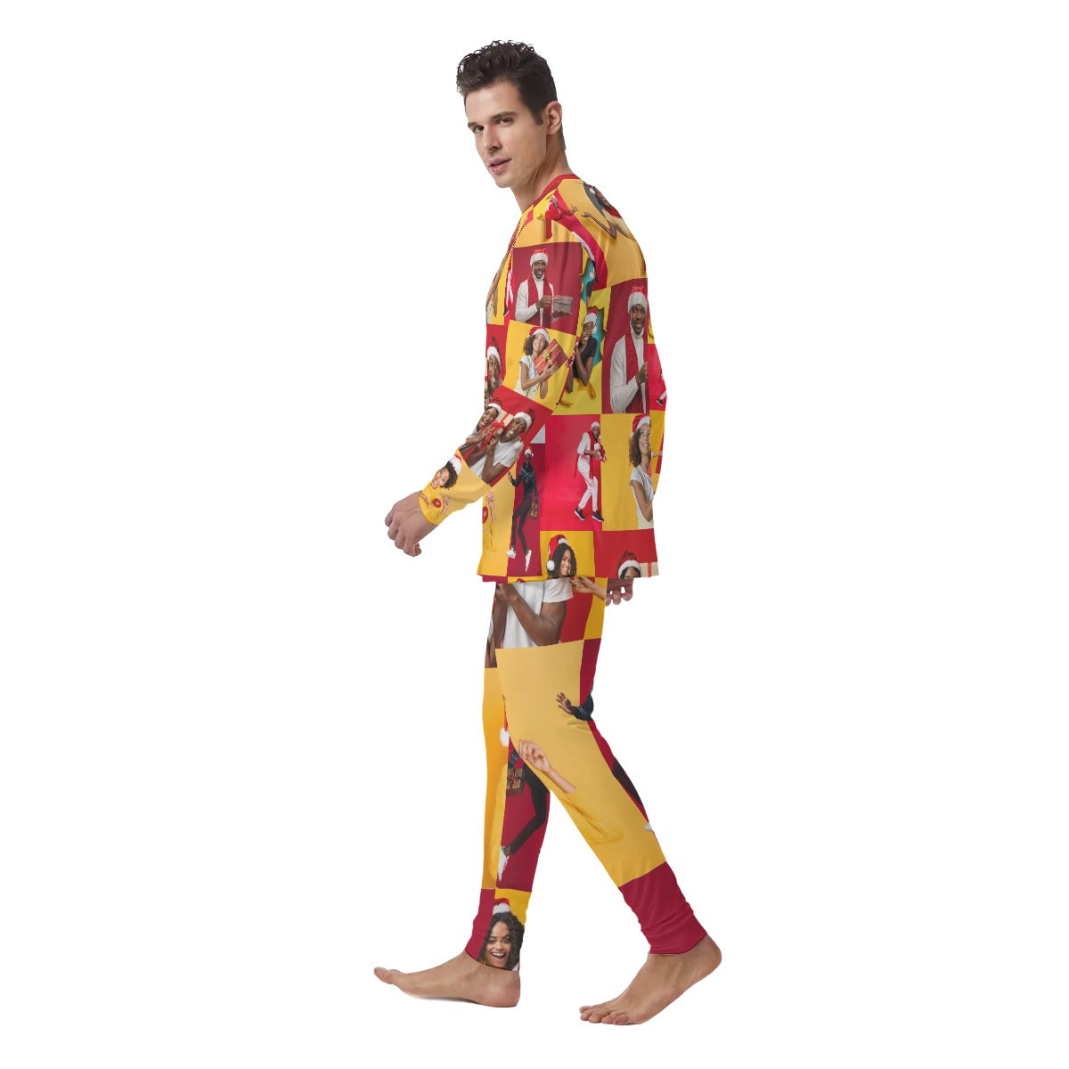Black Family Christmas - All-Over Print Men's Pajamas