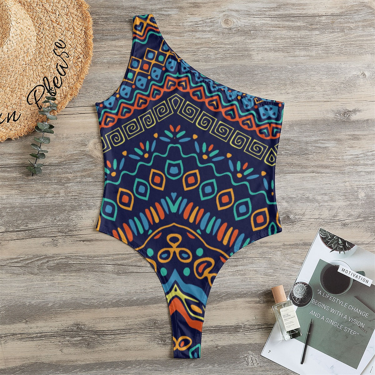 Kinte Women's One-Shoulder Bodysuit