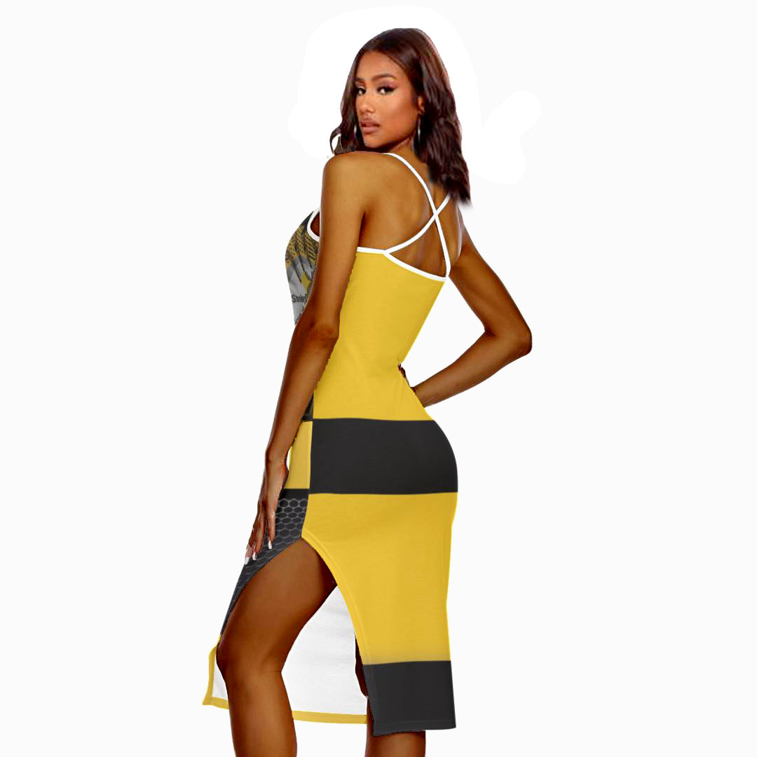 Pittsburgh Steelers - Women's Back Cross Cami Dress