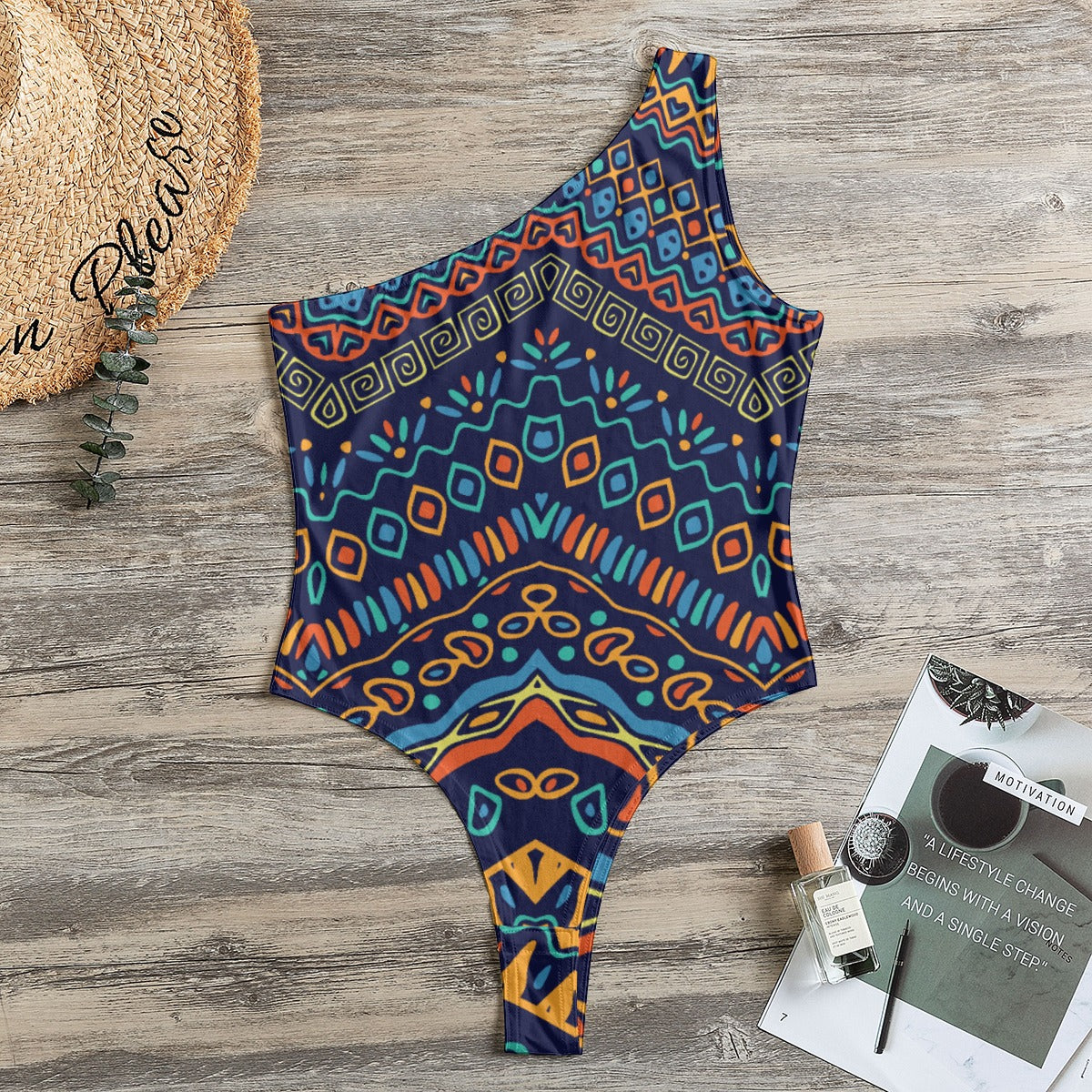 Kinte Women's One-Shoulder Bodysuit