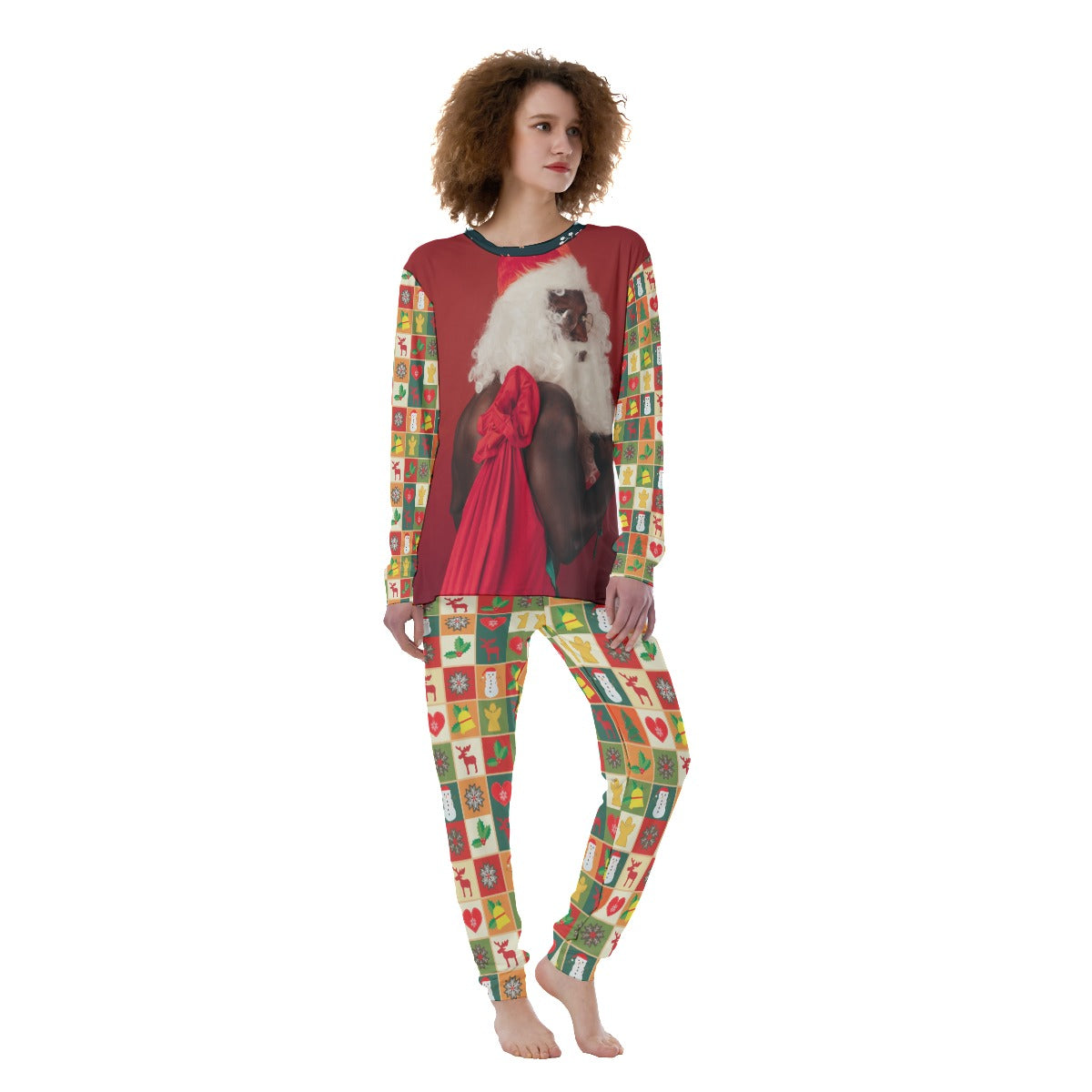 Naughty Santa Women's PJ Set