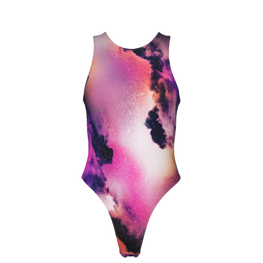 Abstract Universe Print Women's Tank Bodysuit