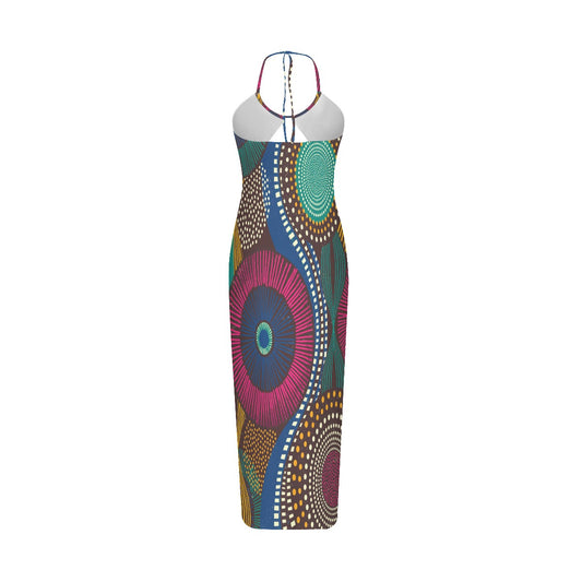 Tribal Print Women's Sexy Hollow Cami Dress