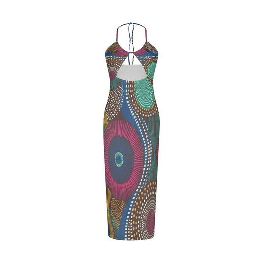 Tribal Print Women's Sexy Hollow Cami Dress