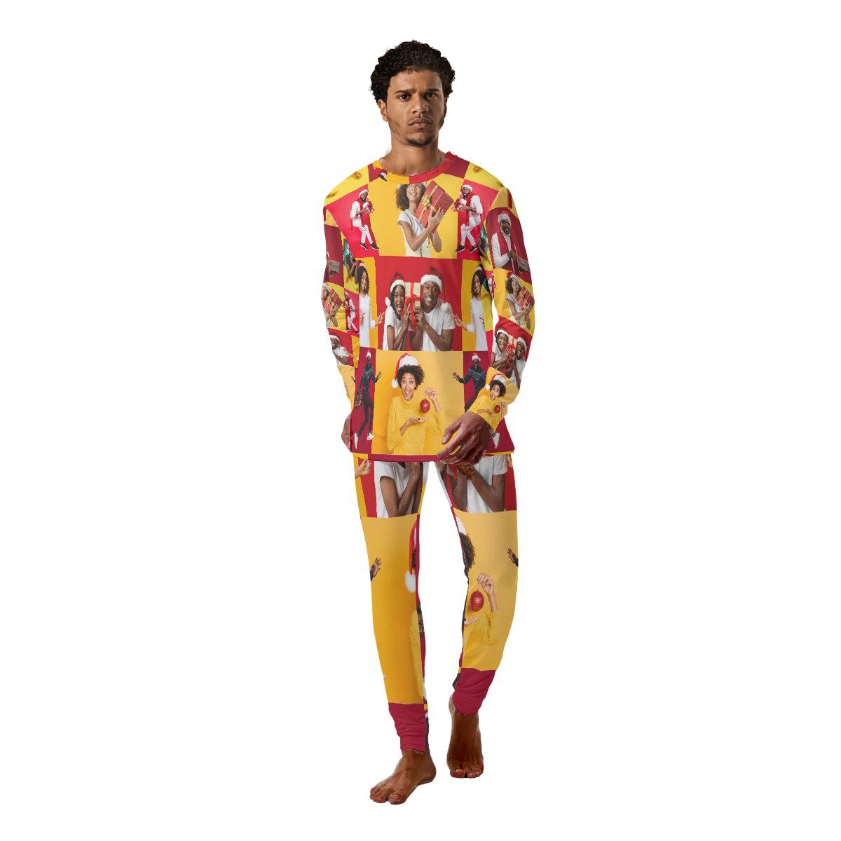 Black Family Christmas - All-Over Print Men's Pajamas