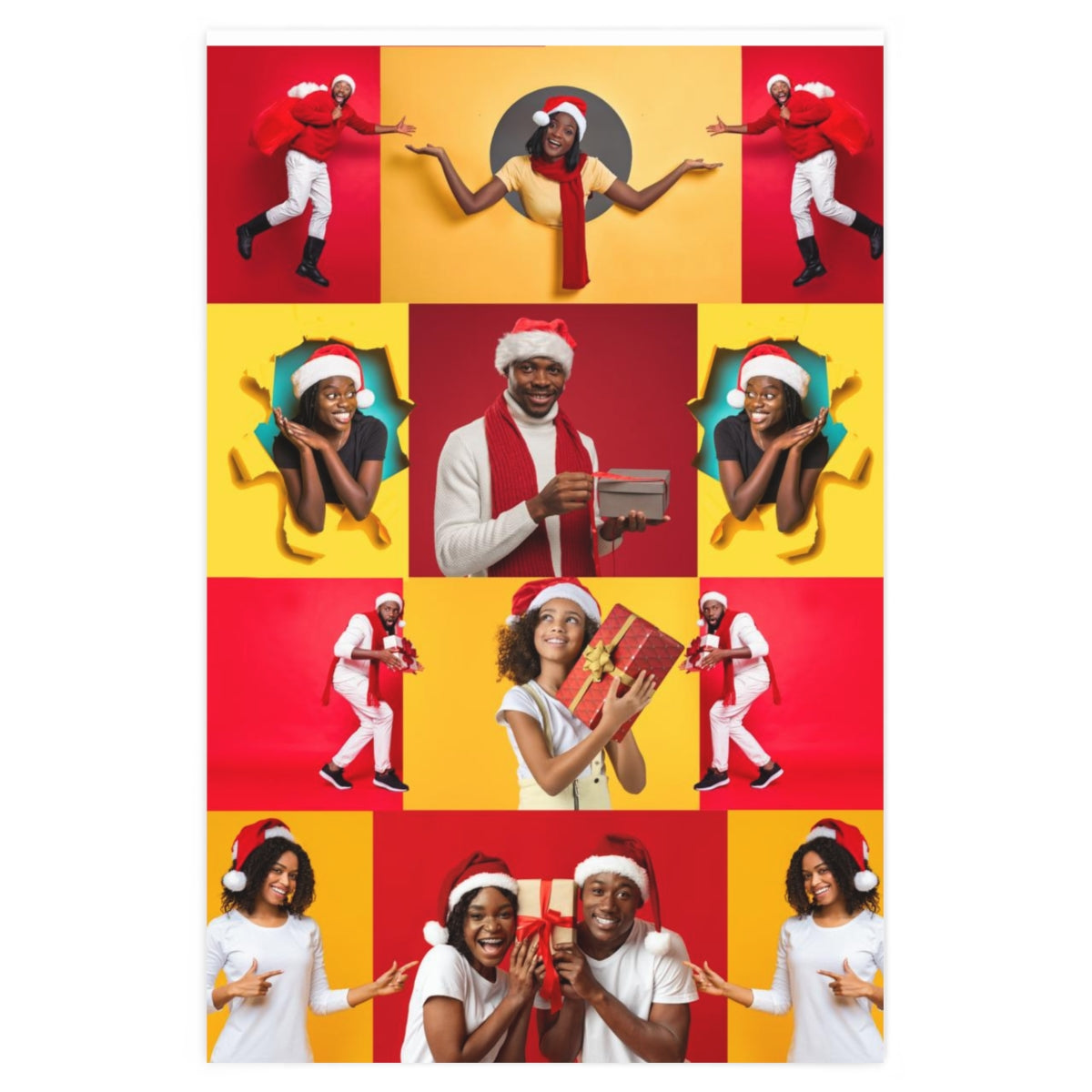 Black Family Wrapping Paper