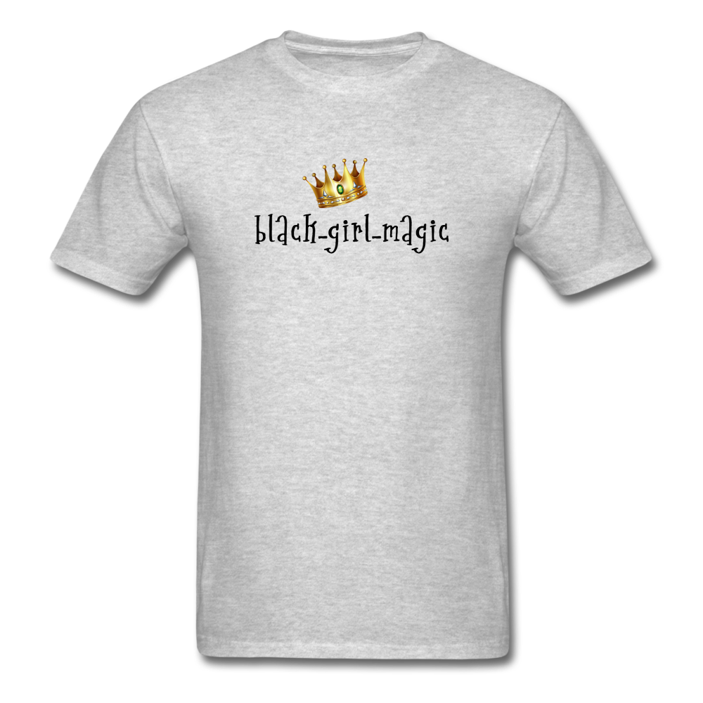 Black Girl Magic Logo Tee - heather gray