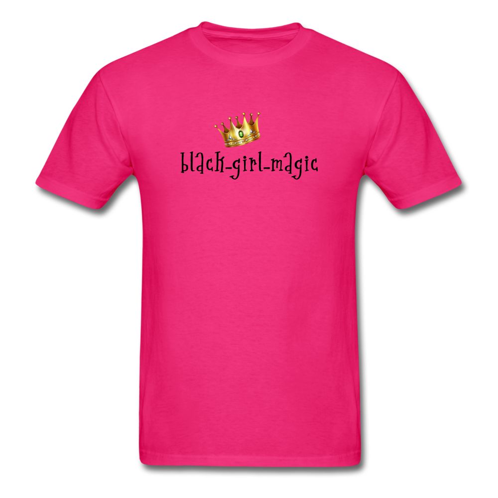 Black Girl Magic Logo Tee - fuchsia