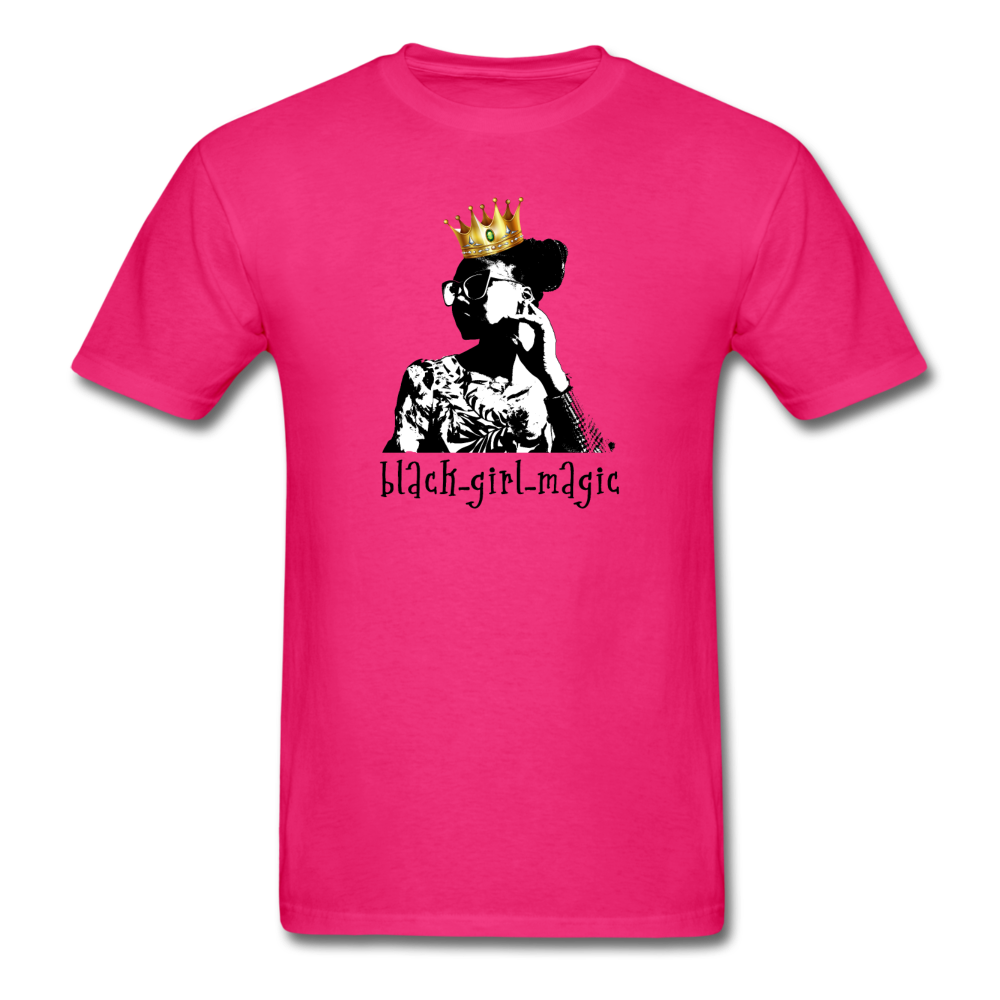 Black Girl Magic Tee - fuchsia