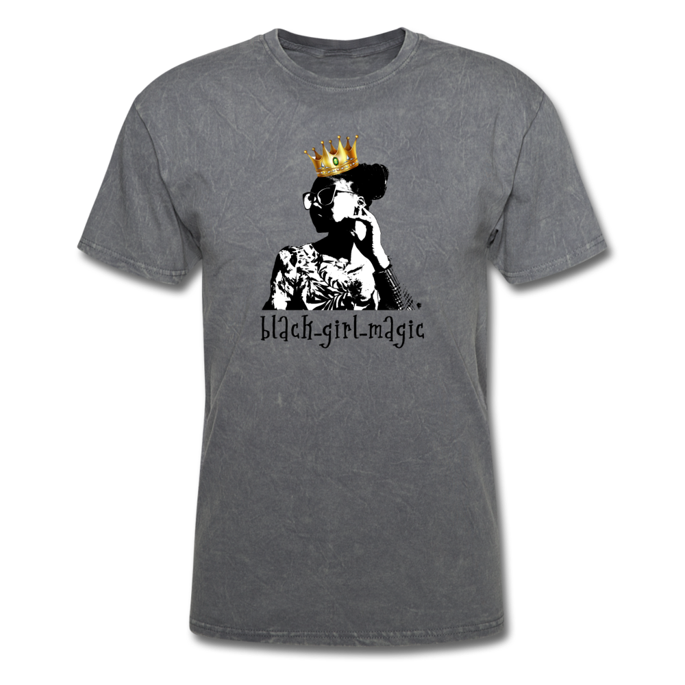 Black Girl Magic Tee - mineral charcoal gray