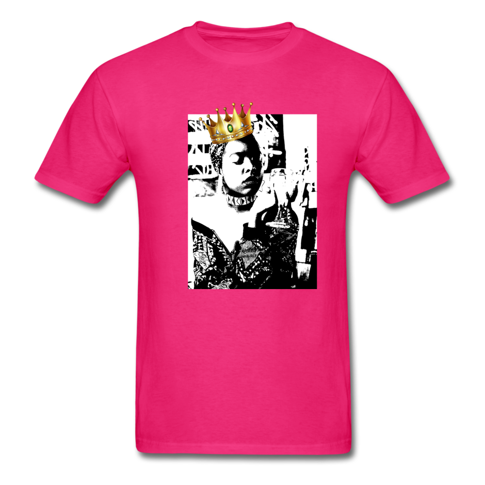 Black Queen Tee - fuchsia