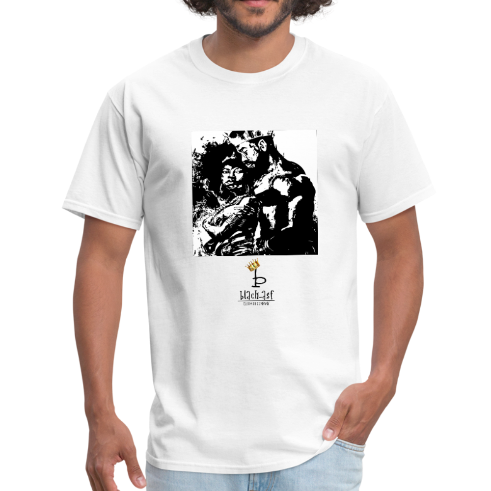 Black Royalty Tee - white