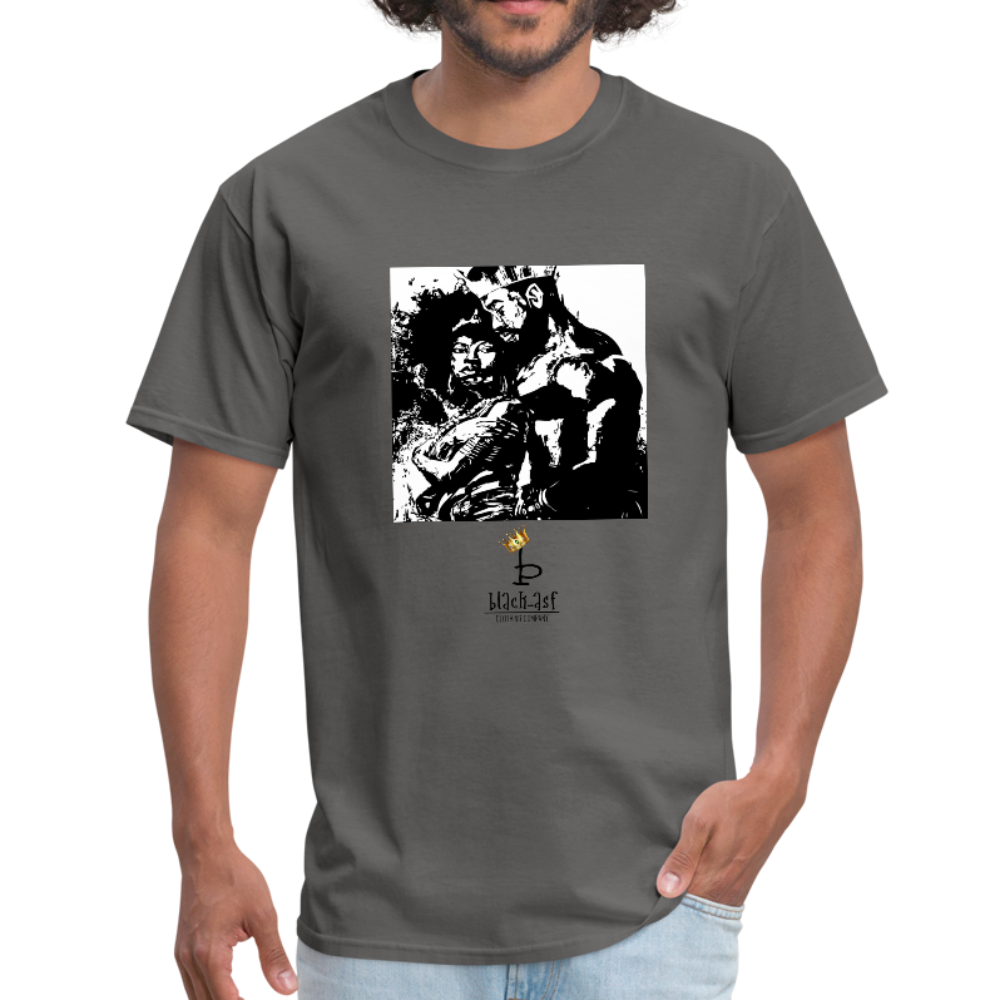 Black Royalty Tee - charcoal
