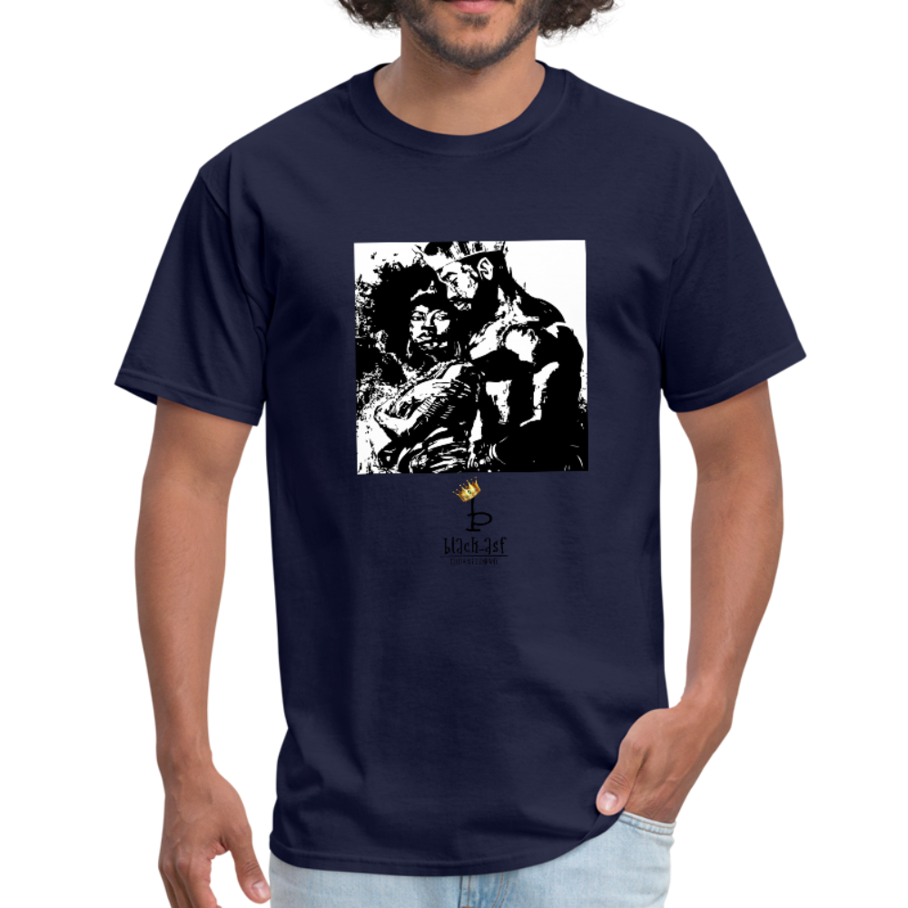 Black Royalty Tee - navy