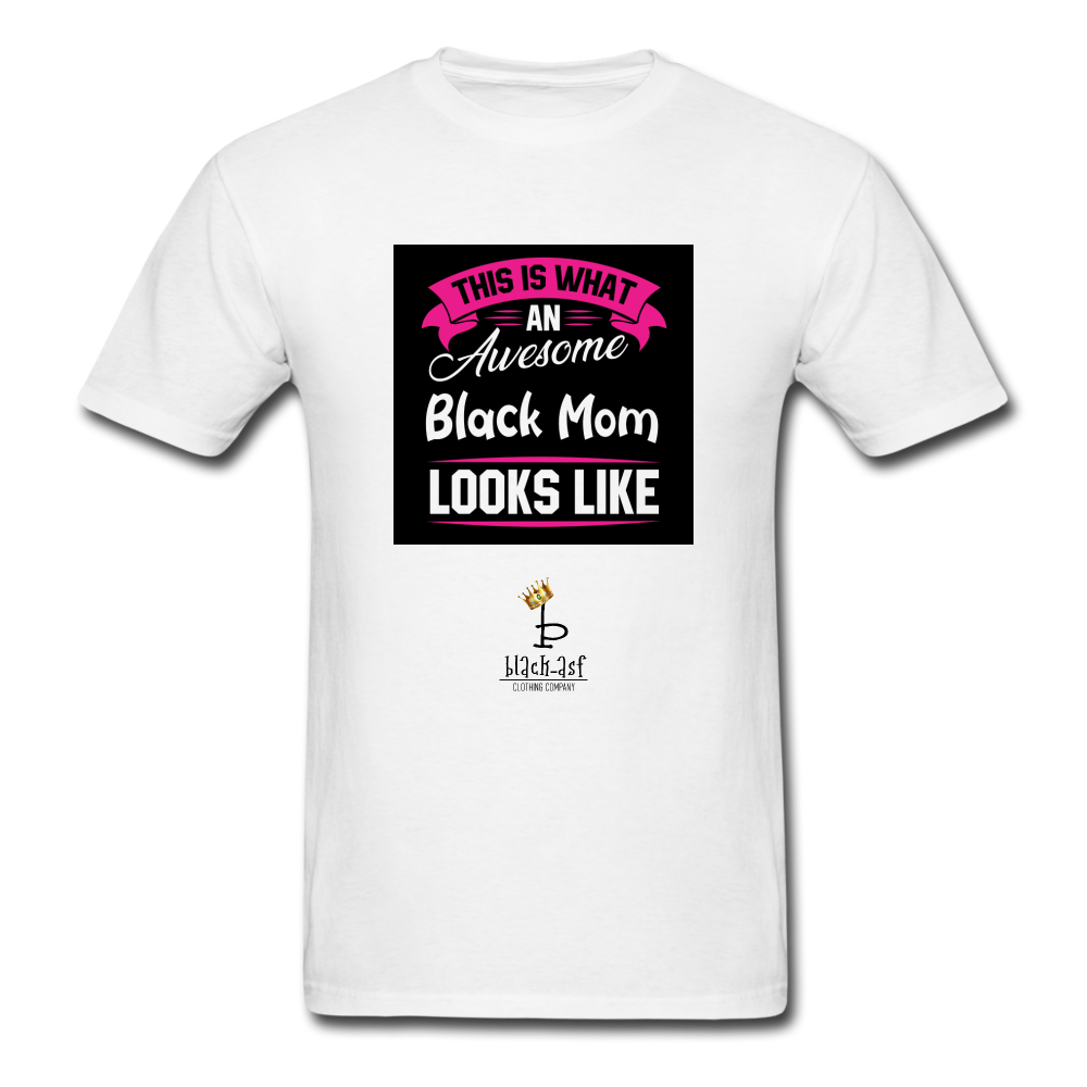 Awesome Black Mom Tee - white